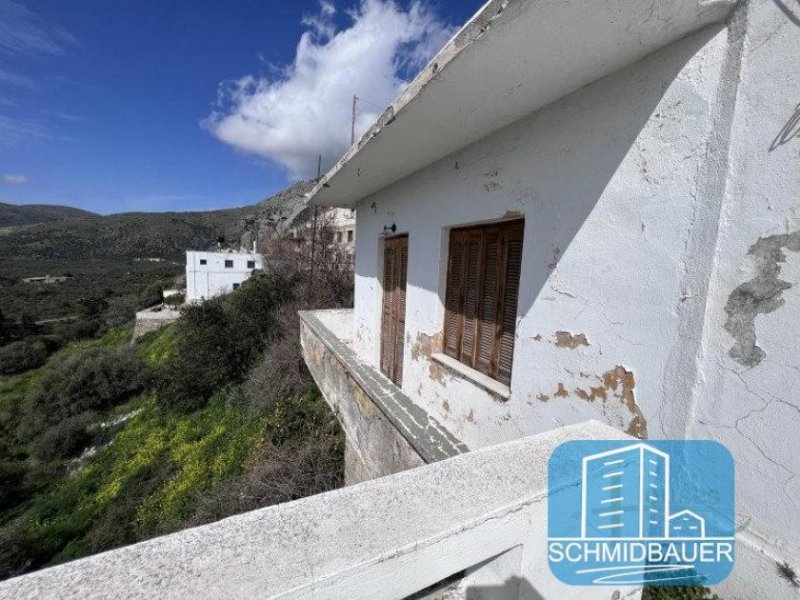 Viannos MIT VIDEO - Zum Verkauf auf Kreta, Viannos: Schönes Haus mit freiem Blick auf die malerische Landschaft zur Renovierung Haus